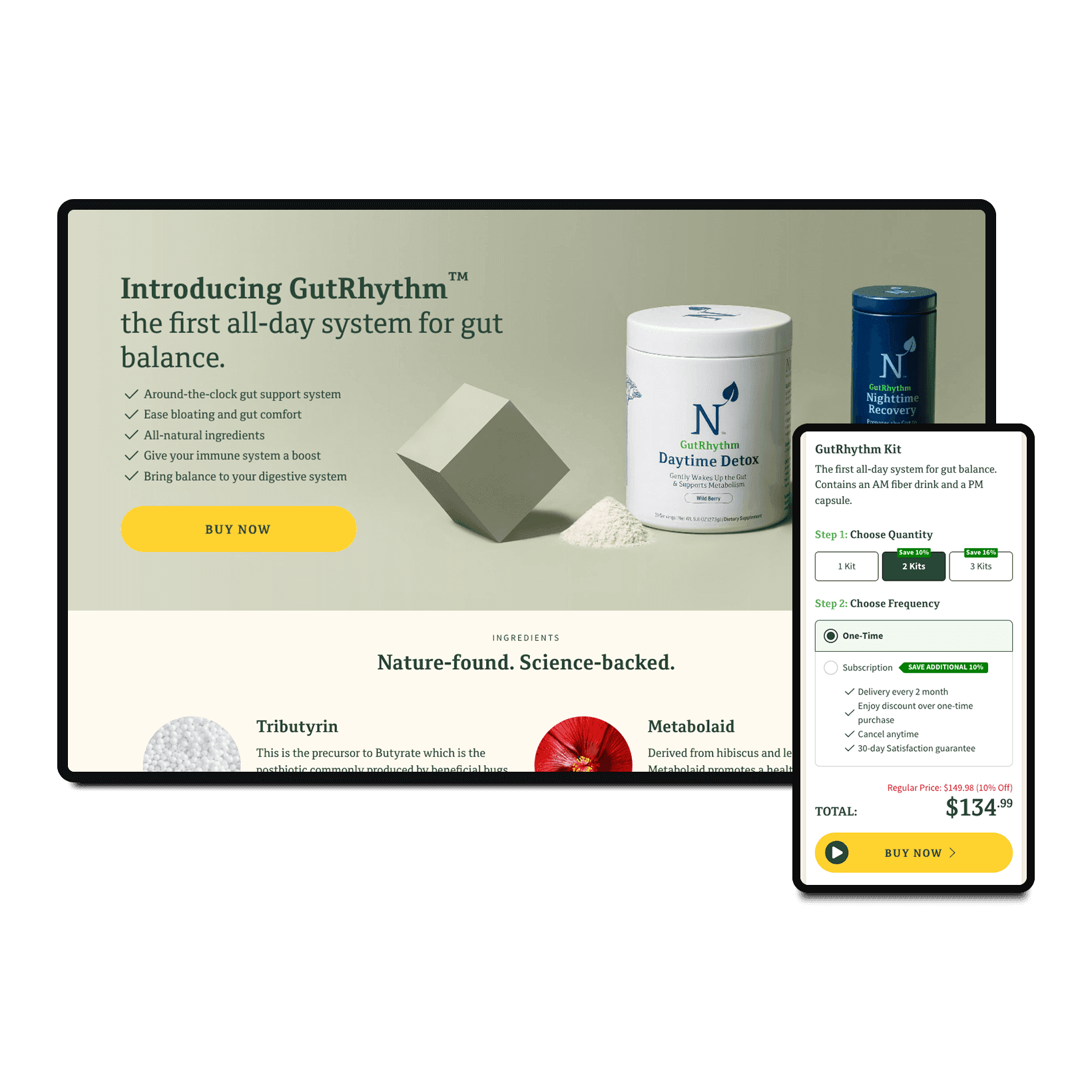 NMD GutRhythm Landing Page